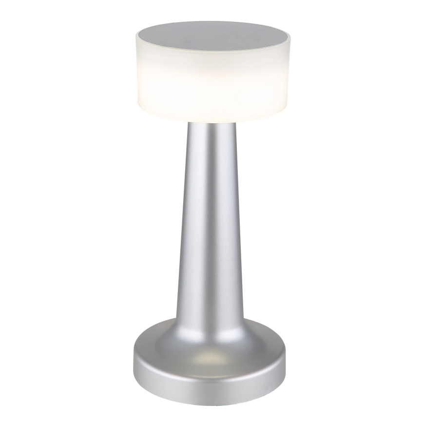 Globo - LED pritemdomas, liečiamas stalinis šviestuvas LED/1W/3,7V 2700K/4000K/6500K 800 mAh USB matinis chromas