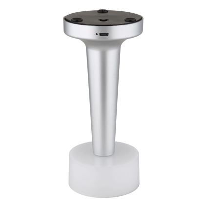 Globo - LED pritemdomas, liečiamas stalinis šviestuvas LED/1W/3,7V 2700K/4000K/6500K 800 mAh USB matinis chromas