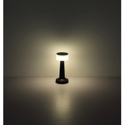 Globo - LED pritemdomas, liečiamas stalinis šviestuvas LED/1W/3,7V 2700K/4000K/6500K 800 mAh USB juoda