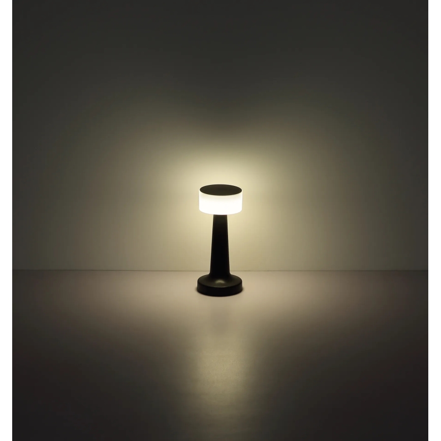 Globo - LED pritemdomas, liečiamas stalinis šviestuvas LED/1W/3,7V 2700K/4000K/6500K 800 mAh USB juoda