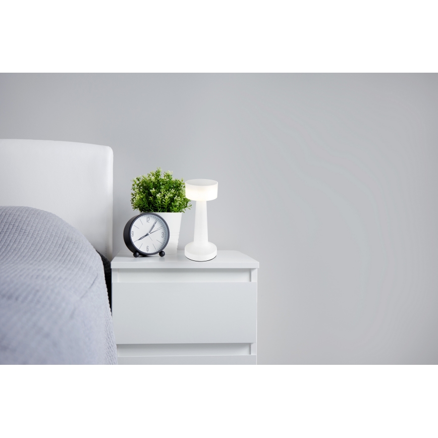 Globo - LED reguliuojama jutiklinė stalinė lempa LED/1W/3,7V 2700K/4000K/6500K 800 mAh USB balta
