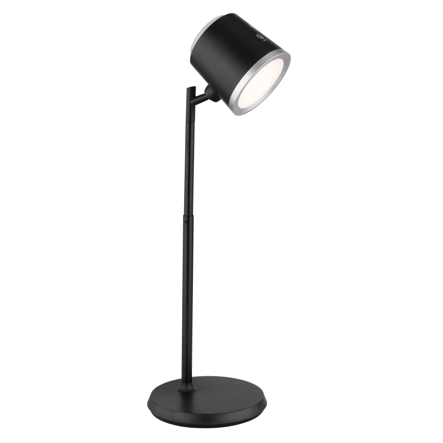 Globo - LED pritemdomas, liečiamas stalinis šviestuvas 4in1 LED/6W/3,7V 3000K/4000K/6500K 1500 mAh USB juoda