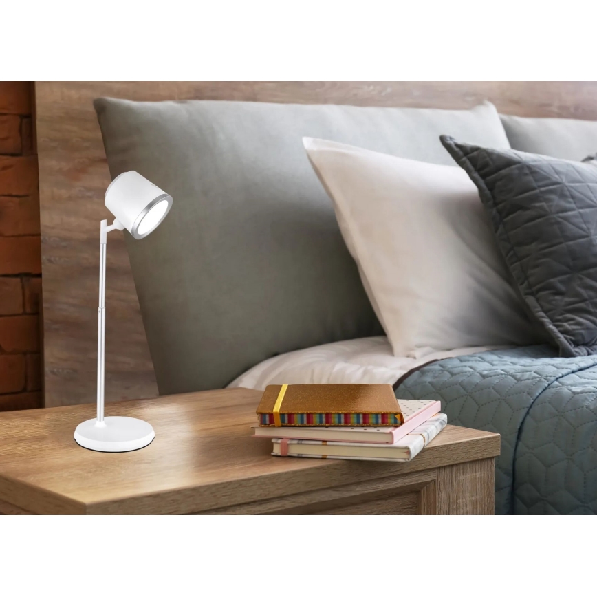 Globo - LED pritemdomas, liečiamas stalinis šviestuvas 4in1 LED/6W/3,7V 3000K/4000K/6500K 1500 mAh USB balta