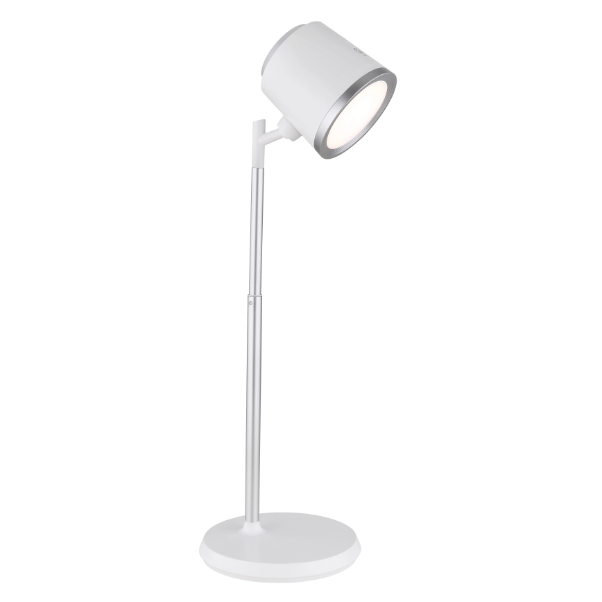 Globo - LED pritemdomas, liečiamas stalinis šviestuvas 4in1 LED/6W/3,7V 3000K/4000K/6500K 1500 mAh USB balta
