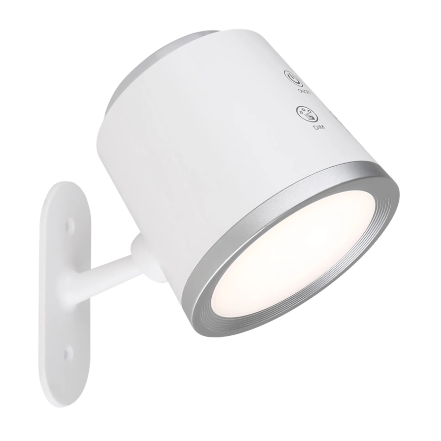 Globo - LED pritemdomas, liečiamas stalinis šviestuvas 4in1 LED/6W/3,7V 3000K/4000K/6500K 1500 mAh USB balta