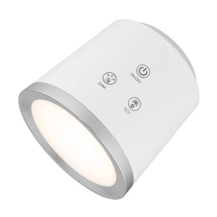 Globo - LED pritemdomas, liečiamas stalinis šviestuvas 4in1 LED/6W/3,7V 3000K/4000K/6500K 1500 mAh USB balta