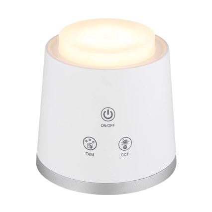 Globo - LED pritemdomas, liečiamas stalinis šviestuvas 4in1 LED/6W/3,7V 3000K/4000K/6500K 1500 mAh USB balta