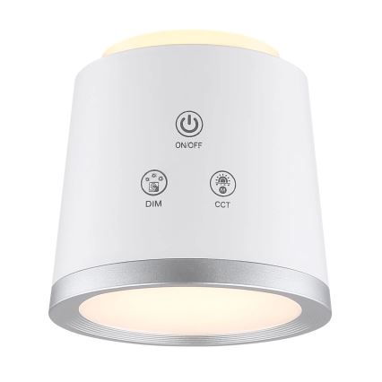 Globo - LED pritemdomas, liečiamas stalinis šviestuvas 4in1 LED/6W/3,7V 3000K/4000K/6500K 1500 mAh USB balta
