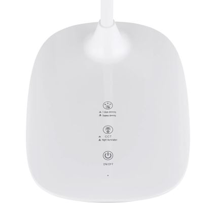 Globo - LED pritemdomas, liečiamas stalinis šviestuvas LED/9W/230V 3000K/4000K/6500K CRI 90 balta