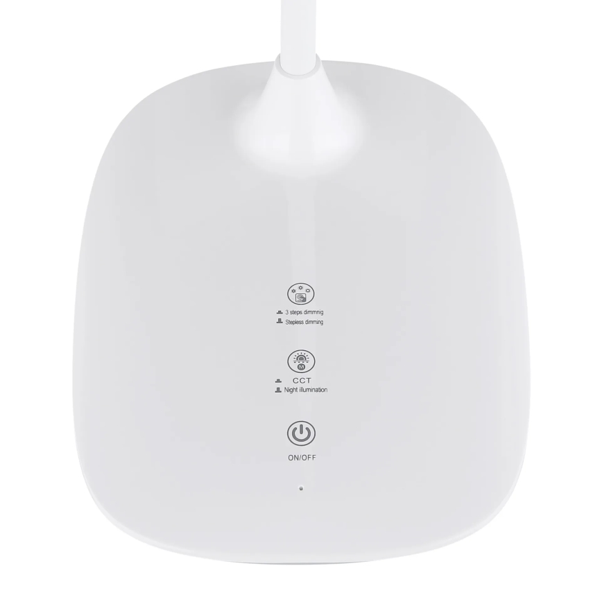 Globo - LED pritemdomas, liečiamas stalinis šviestuvas LED/9W/230V 3000K/4000K/6500K CRI 90 balta