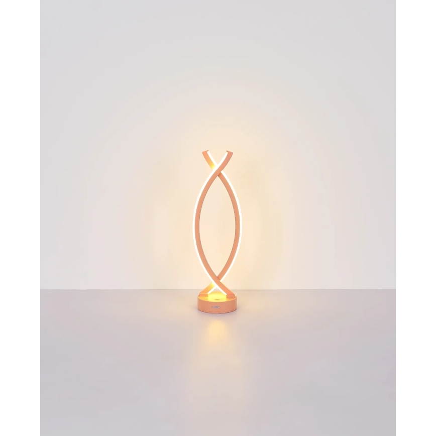 Globo - LED pritemdomas, liečiamas stalinis šviestuvas LED/1W/3,7V 3000K 1800 mAh USB rausva