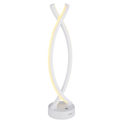 Globo - LED pritemdomas, liečiamas stalinis šviestuvas LED/1W/3,7V 3000K 1800 mAh USB balta