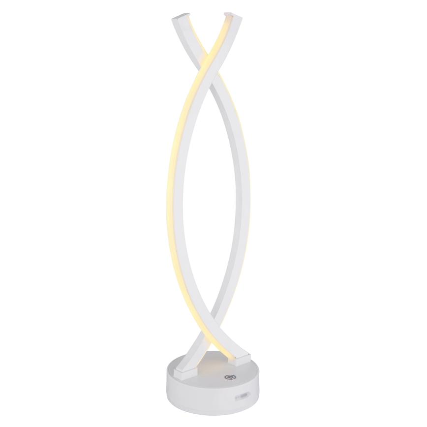Globo - LED pritemdomas, liečiamas stalinis šviestuvas LED/1W/3,7V 3000K 1800 mAh USB balta