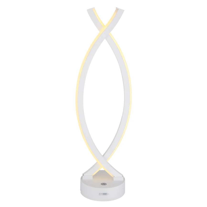 Globo - LED pritemdomas, liečiamas stalinis šviestuvas LED/1W/3,7V 3000K 1800 mAh USB balta
