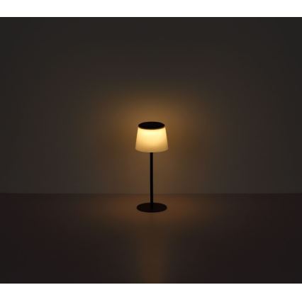 Globo - LED Pritemdomas jutiklinė lauko Stalinis šviestuvas LED/1,8W/5V IP44 1800 mAh juoda/balta