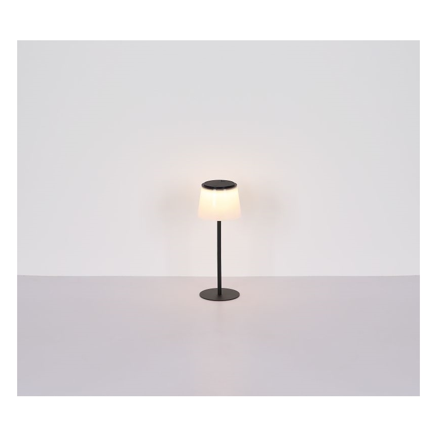 Globo - LED Pritemdomas jutiklinė lauko Stalinis šviestuvas LED/1,8W/5V IP44 1800 mAh juoda/balta