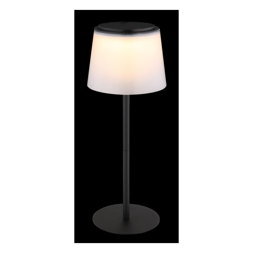 Globo - LED reguliuojama lietimui jautri lauko stalinė lempa LED/1,8W/5V IP44 1800 mAh juoda/balta