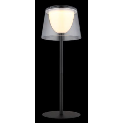 Globo - LED Pritemdomas jutiklinė lauko Stalinis šviestuvas LED/1,8W/5V IP44 1800 mAh juoda/permatoma
