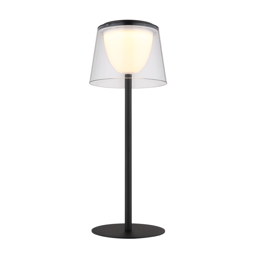 Globo - LED Pritemdomas jutiklinė lauko Stalinis šviestuvas LED/1,8W/5V IP44 1800 mAh juoda/permatoma