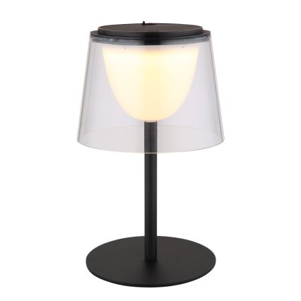 Globo - LED Pritemdomas jutiklinė lauko Stalinis šviestuvas LED/1,8W/5V IP44 1800 mAh juoda/permatoma