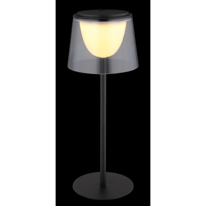 Globo - LED Pritemdomas jutiklinė lauko Stalinis šviestuvas LED/1,8W/5V IP44 1800 mAh juoda/dūminis
