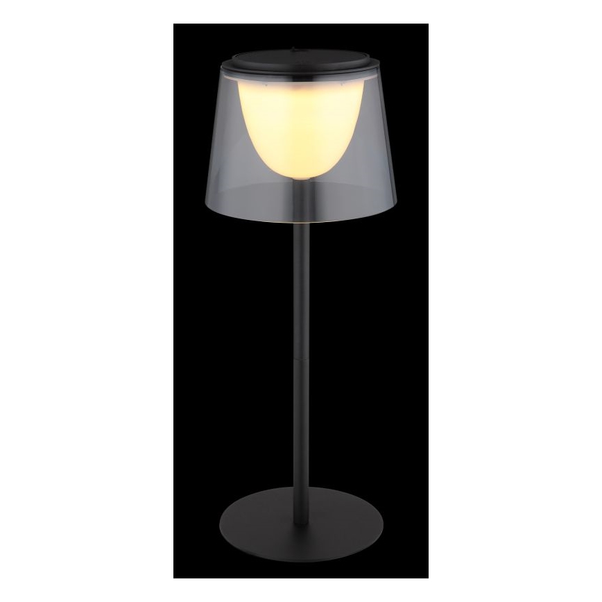 Globo - LED Pritemdomas jutiklinė lauko Stalinis šviestuvas LED/1,8W/5V IP44 1800 mAh juoda/dūminis