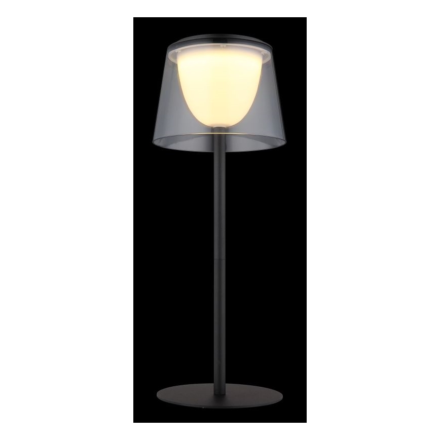 Globo - LED Pritemdomas jutiklinė lauko Stalinis šviestuvas LED/1,8W/5V IP44 1800 mAh juoda/dūminis