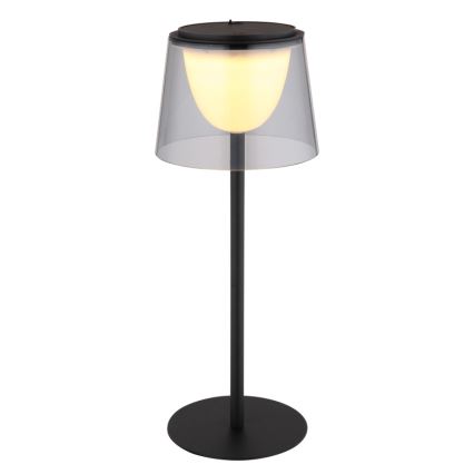 Globo - LED Pritemdomas jutiklinė lauko Stalinis šviestuvas LED/1,8W/5V IP44 1800 mAh juoda/dūminis