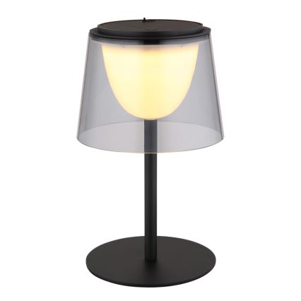 Globo - LED Pritemdomas jutiklinė lauko Stalinis šviestuvas LED/1,8W/5V IP44 1800 mAh juoda/dūminis