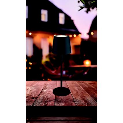 Globo - LED Pritemdomas lauko jutiklinė Stalinis šviestuvas LED/2W/5V 3000/4000/6000K 2200 mAh IP44 juoda