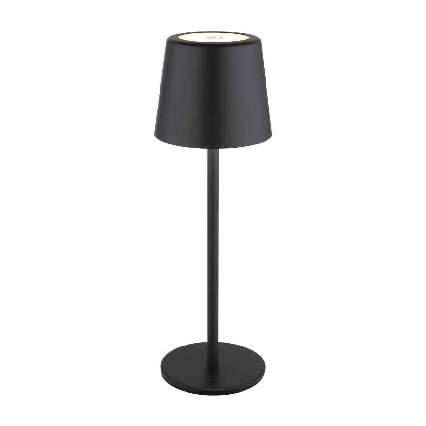 Globo - LED reguliuojama lauko stalo lempa su jutikliu LED/2W/5V 3000/4000/6000K 2200 mAh IP44 juoda