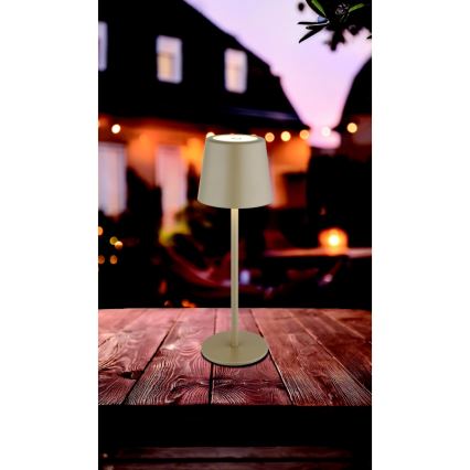 Globo - LED Pritemdomas lauko jutiklinė Stalinis šviestuvas LED/2W/5V 3000/4000/6000K 2200 mAh IP44 kreminė