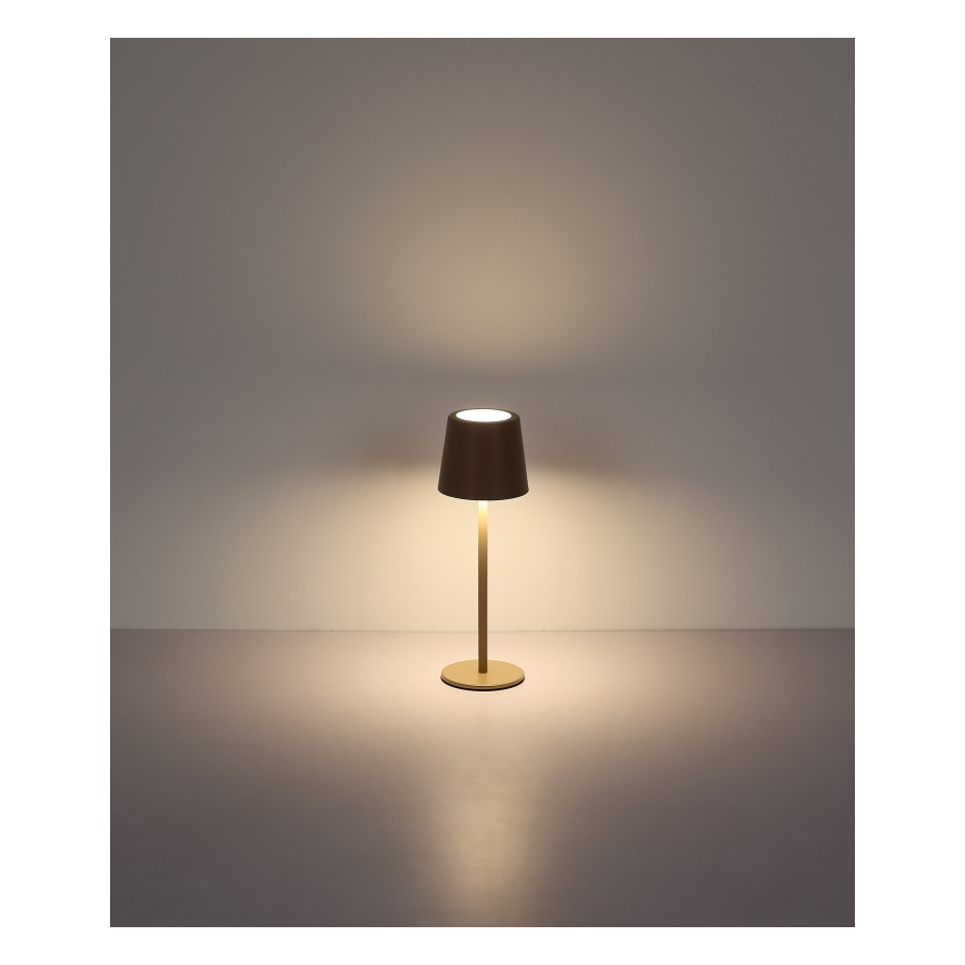 Globo - LED reguliuojama lauko stalo lempa su jutikliu LED/2W/5V 3000/4000/6000K 2200 mAh IP44 kreminė