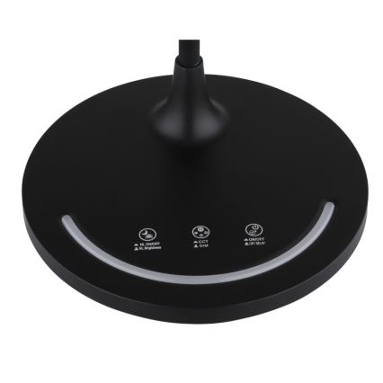 Globo - LED Pritemdomas lankstus jutiklinė Stalinis šviestuvas LED/12W/230V 3000/4000/6500K CRI 90 juoda