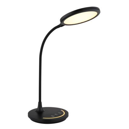 Globo - LED Pritemdomas lankstus jutiklinė Stalinis šviestuvas LED/12W/230V 3000/4000/6500K CRI 90 juoda