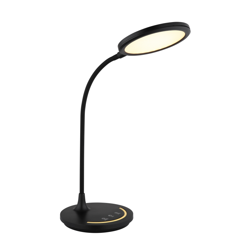 Globo - LED Pritemdomas lankstus jutiklinė Stalinis šviestuvas LED/12W/230V 3000/4000/6500K CRI 90 juoda