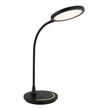 Globo - LED Pritemdomas lankstus jutiklinė Stalinis šviestuvas LED/12W/230V 3000/4000/6500K CRI 90 juoda