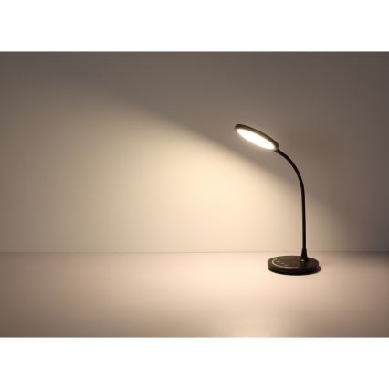Globo - LED Pritemdomas lankstus jutiklinė Stalinis šviestuvas LED/12W/230V 3000/4000/6500K CRI 90 juoda