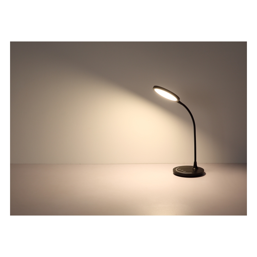Globo - LED Pritemdomas lankstus jutiklinė Stalinis šviestuvas LED/12W/230V 3000/4000/6500K CRI 90 juoda