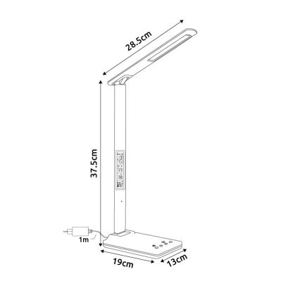 Globo - reguliuojama jutiklinė LED stalinė lempa LED/5W/230V 3000/4500/7000K
