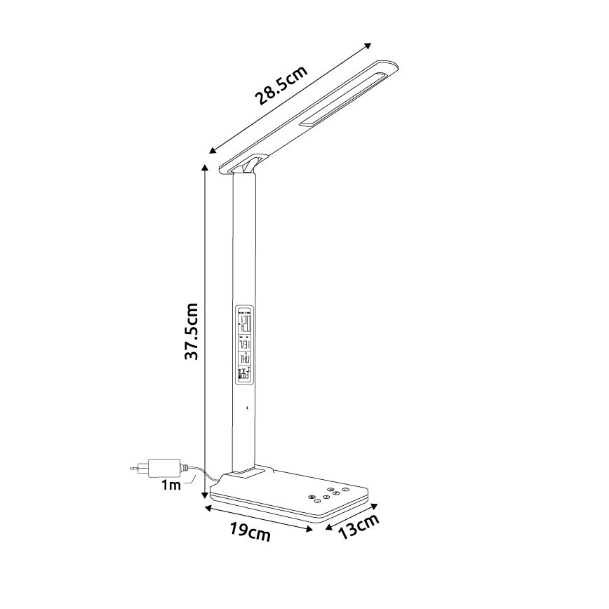 Globo - reguliuojama jutiklinė LED stalinė lempa LED/5W/230V 3000/4500/7000K