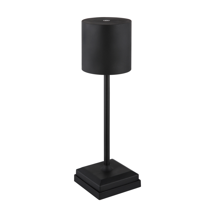 Globo - reguliuojama LED jutiklinė įkraunama stalinė lempa LED/1,5W/5V 2200 mAh juoda