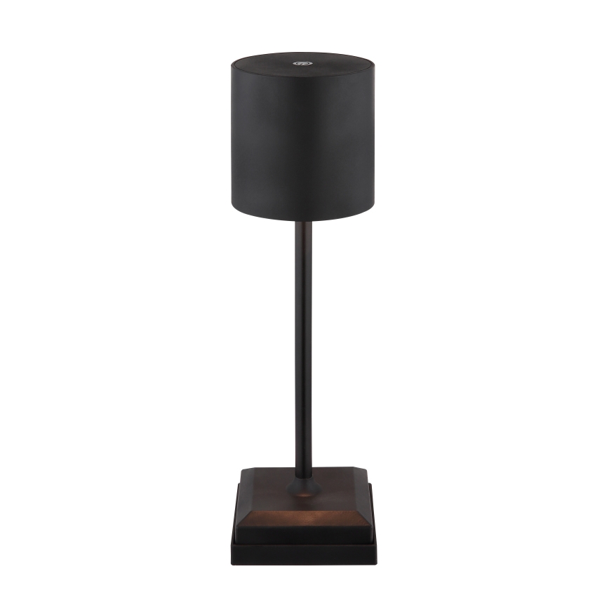 Globo - reguliuojama LED jutiklinė įkraunama stalinė lempa LED/1,5W/5V 2200 mAh juoda