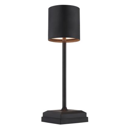 Globo - reguliuojama LED jutiklinė įkraunama stalinė lempa LED/1,5W/5V 2200 mAh juoda