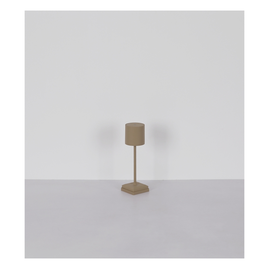 Globo - LED Reguliuojama jutiklinė įkraunama stalinė lempa LED/1,5W/5V 2200 mAh smėlio spalvos