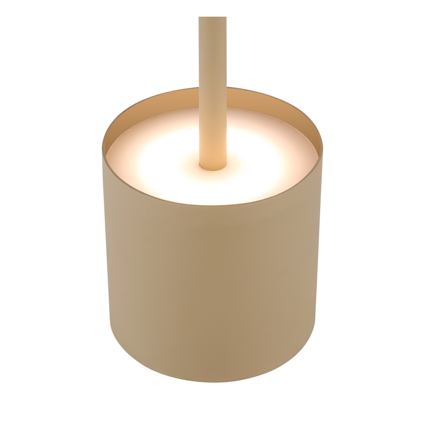 Globo - LED Reguliuojama jutiklinė įkraunama stalinė lempa LED/1,5W/5V 2200 mAh smėlio spalvos