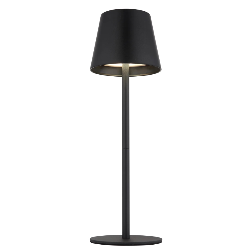 Globo - reguliuojama jutiklinė įkraunama lauko stalinė LED lempa 3 viename LED/3W/5V 3000/4000/5000K IP54 1800 mAh juoda