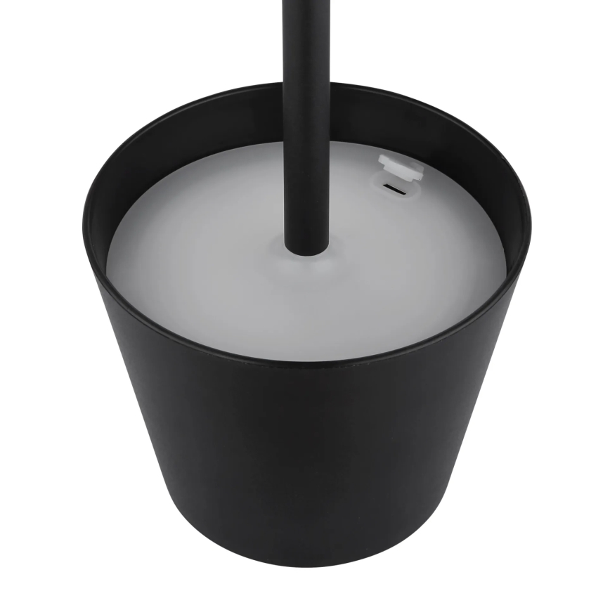 Globo - reguliuojama jutiklinė įkraunama lauko stalinė LED lempa 3 viename LED/3W/5V 3000/4000/5000K IP54 1800 mAh juoda
