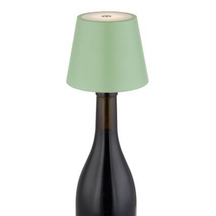 Globo - Dimeriuojama jutiklinė įkraunama lauko stalinė lempa 3 viename LED/3W/5V 3000/4000/5000K IP54 1800 mAh žalia