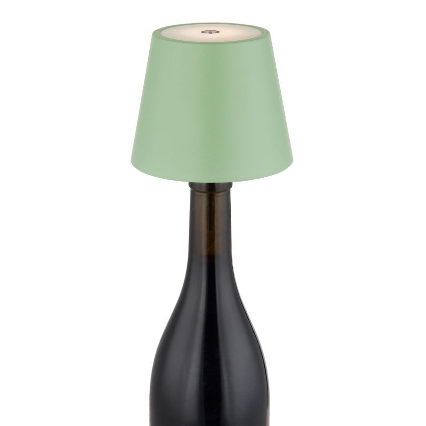 Globo - Dimeriuojama jutiklinė įkraunama lauko stalinė lempa 3 viename LED/3W/5V 3000/4000/5000K IP54 1800 mAh žalia